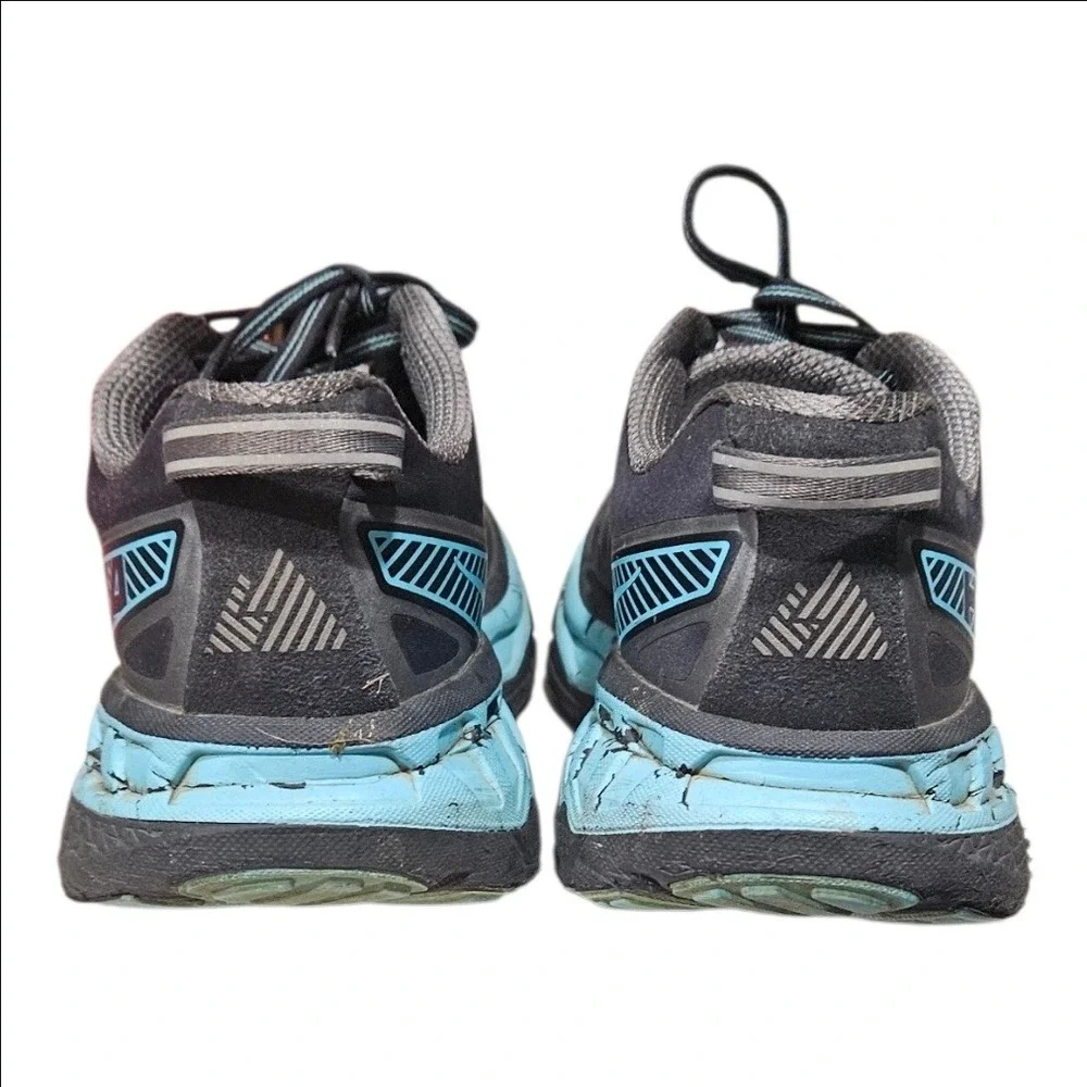 Hoka One One Stinson ATR 5 Womens 10 Trail Running Shoes Anthracite Azure Casual